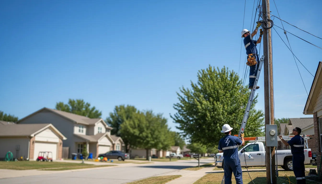 Residential electrician providing installation services in Stitzer, WI